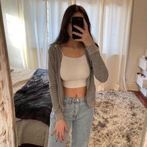 Victoria’s Secret PINK Grey Zip Up Hoodie